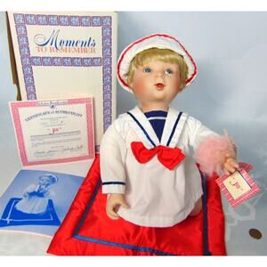Ashton Drake Jill Doll Sailor Sail Boat Limited Edition Yacht Nautical Cert. Box